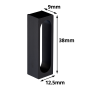 (VACSP1) Cuvette Acccessory Spacer for 1mm Path Length Cuvette, Size 38 x 12.5 x 9 mm