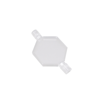 Cuvettes and Cells Custom Fabrication 313 (VCOF5) Custom Cuvette Example, Flow Cell, Hexagon