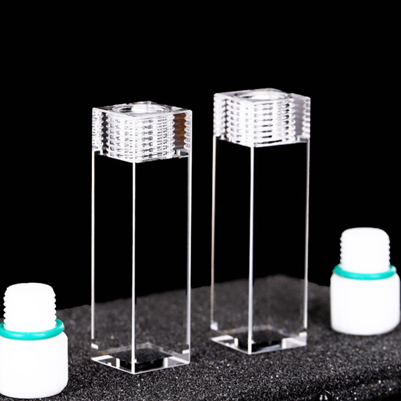 Quartz Cuvette 1mm Light Path - Laboratory Spectrometer Cell For UV-VIS-NIR Applications