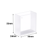 (VAOF53) 53mL Macro Window Clear Cuvette, Fused, 2 Windows, Lightpath 20mm, 55x54x24 mm