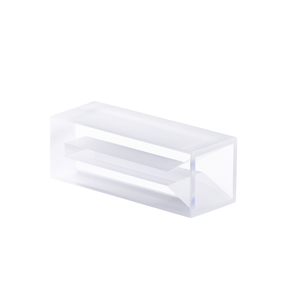 (VAOFC35) 0.8mL Semi Cuvette, Customized, Open Top, Molded, Width 3mm, 2 Windows - Image 3