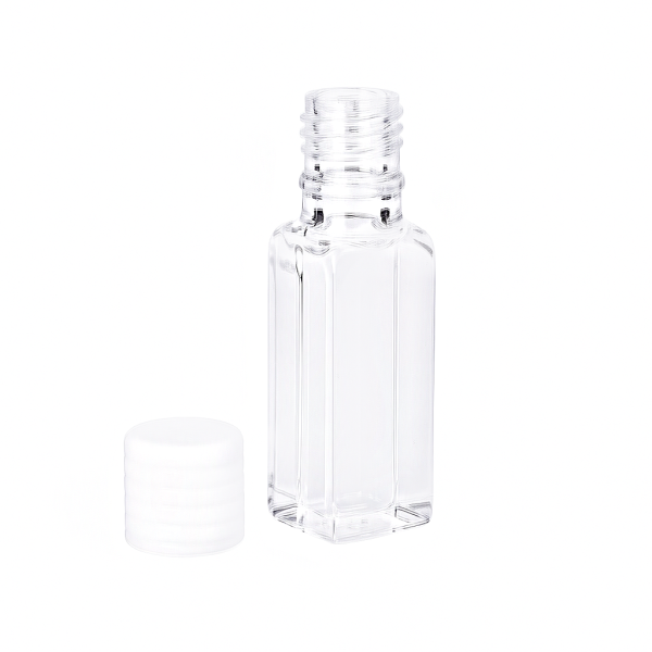 (VFSMC3) 0.6mL Cuvette, Customized Short 45mm, Screw Cap, Molded, Width 3mm, 4 Windows - Image 4