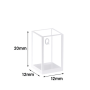 (VFOB20) 1.9mL Custom Cuvette, 20x12x12 mm, 4 Windows, Bonded, Lightpath 10 mm