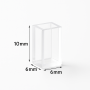 (VFOF104) 110uL Customized Cuvette, 10x6x6 mm, 4 Windows, Fused, Lightpath 4mm