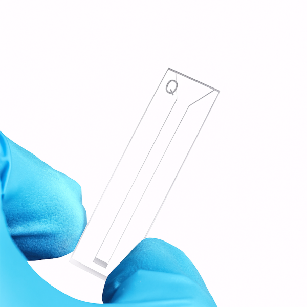 (VAOBM1) 0.35mL Semi-Micro Cuvette, PTFE Lid, Bonded, Width 1mm, 2 Windows - Image 2