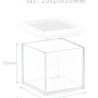 (V5ML20Q) 8 mL Large Cuvette, 5 Windows, Quartz Cover, Molded, Lightpath 20mm, 22x24x24 mm