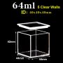(V5ML40Q) 64 mL Cuvette Mór, 5 Windows, Clúdach Grianchloch, Múnlaithe, Lightpath 40mm, 42x44x44 mm