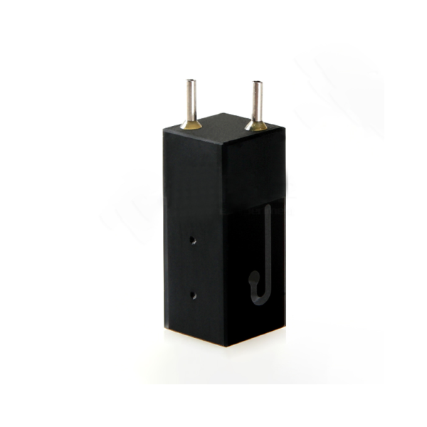 (VALB322) 32uL Micro Cuvette with In/ Outlet Steel Tubes, Pathlength 10mm, 2 Windows, Z dim 15mm - Image 3