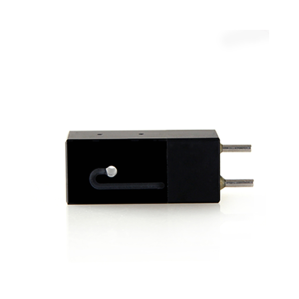 (VALB322) 32uL Micro Cuvette with In/ Outlet Steel Tubes, Pathlength 10mm, 2 Windows, Z dim 15mm - Image 4