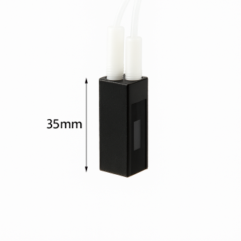 (VALB400S) 400uL kuvette med 2 skrueforbindelser, vejlængde 10 mm, 2 vinduer, Z dim 15 mm