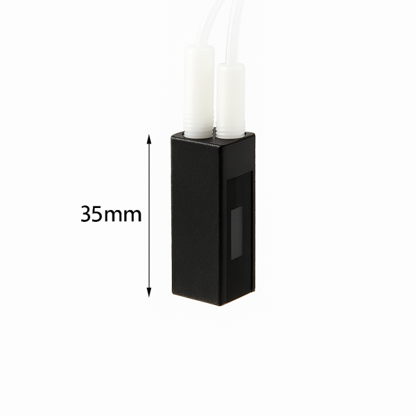 (VALB400S) Cuvette 400uL com 2 Conectores de parafusos, Pathlength 10mm, 2 Janelas, Z dim 15mm