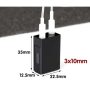 (VALB600S) Cuvetta da 600 ul con 2 connettori a vite, lunghezza del percorso 20 mm, 2 finestre, incollata