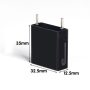 (VALB96) Microcubeta de 96 uL con tubos de acero de entrada/salida, longitud de paso de 30 mm, 2 ventanas, Z dim 15 mm