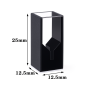 (VAOB10C) 100uL Sub Micro Absorption Cuvette, Customized, Semi Black, Bonded, Height 25mm