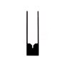 (VAOB20B) 20uL Sub Micro Absorption Cuvette, Semi Black, Bonded, 2 Windows, Z dim 8,5mm