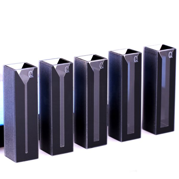 (VAOBS4) 1.4mL Semi-Micro Cuvette, PTFE Lid, Bonded, Width 4mm, Black Walls - Image 4