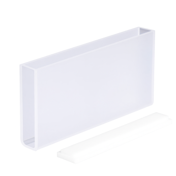 (VAOF10) Absorptiecuvet van 10 ml, gefuseerd, lichtpad 10 mm, 102x14x14 mm, 2 transparante vensters