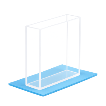 (VAOF45) 7mL Macro Window Clear Cuvette, Gefuseerd, Lichtpad 5mm, 45x45x7 mm