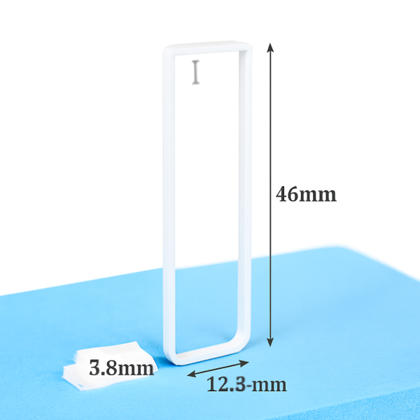 (VAOFI1) 0.35mL IR Cuvette with PTFE Lid, Fused, Round Base, Lightpath 1mm - Image 2