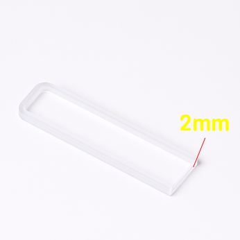 (VAOFI2) 0,7mL IR Cuvette com Tampa PTFE, Fundido, Base Redonda, Lightpath 2mm