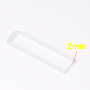 (VAOFI2) 0,7 ml IR-kyvett med PTFE-lock, smält, rund bas, ljusväg 2 mm
