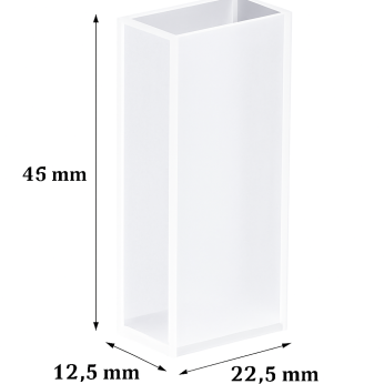 (VAOFI20) 7mL IR Cuvette com Tampa PTFE, Fundido, Base Redonda, Lightpath 20mm