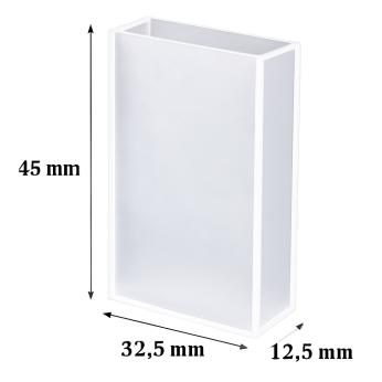 (VAOFI30) 10,5 mL IR Cuvette com Tampa PTFE, Fundido, Base Redonda, Lightpath 30mm