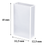 (VAOFI30) 10,5 mL IR Cuvette com Tampa PTFE, Fundido, Base Redonda, Lightpath 30mm