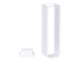 (VAOFIB) 3.5mL Absorption Cuvette with PTFE Lid, Fused, Round Base, Lightpath 10mm