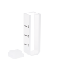 (VAOFL1) 3,5 mL Absorptionskuvette med volumenmarkeringer, PTFE-låg, smeltet, rund base, lysbane 10 mm