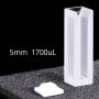 (VAOFS5) 1,75 ml puolimikrokyvetti, PTFE-kansi, sulatettu, leveys 5 mm, 2 ikkunaa