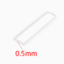 (VAOM05) Cuvetta ultra assorbente da 170 ul, stampata, base rotonda, percorso ottico 0,5 mm