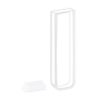 (VAOM1) 0.35mL Absorption Cuvette with PTFE Lid, Molded, Round Base, Lightpath 1mm