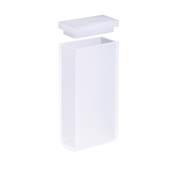 (VAOM30) 10,5 mL standardabsorptionskyvett med PTFE-lock, gjuten, ljusväg 30 mm