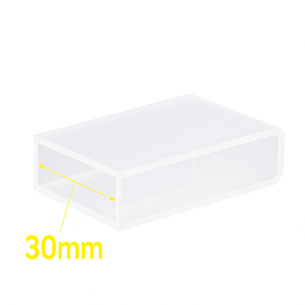 (VAOM30) 10.5mL Standard Absorption Cuvette with PTFE Lid, Molded, Lightpath 30mm - Image 3