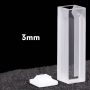 (VAOMS3) Cuvetta semimicro da 1,05 ml, coperchio in PTFE, stampata, larghezza 3 mm, 2 finestre