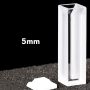 (VAOMS5) Semi-microcuvette van 1,75 ml, PTFE-deksel, gegoten, breedte 5 mm, 2 vensters