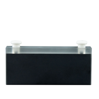 (VAPB100M) Standaard absorptiecuvette van 7 ml met 2 PTFE-stoppen, gebonden, breedte 2 mm, lichtpad 100 mm
