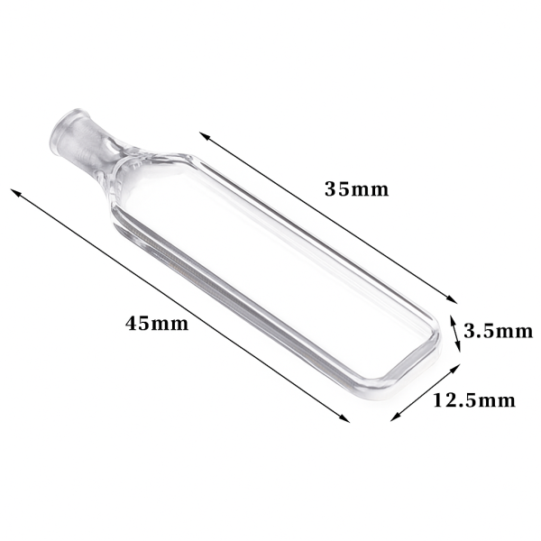 (VAPM6) 0.35mL Absorption Cuvette with PTFE Stopper, Molded, Round Base, Lightpath 1mm - Image 5