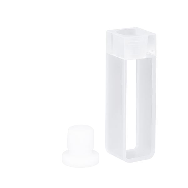 (VAPFE) 3.5mL Absorption Cuvette with PTFE Stopper, Fused, Round Base, Lightpath 10mm