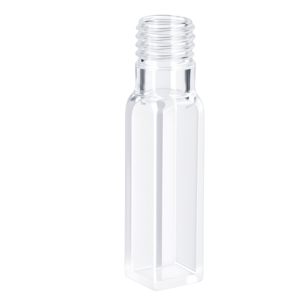 (VASM63) Cubeta de absorción estándar de 3,5 ml con tapón de rosca, base plana, paso de luz de 10 mm