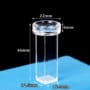 (VCLBFN) 3.5mL Standard Cuvette with Funnel, Custom, 4 Windows, Lightpath 10 mm, Bonded