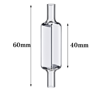 (VCLM35) 3,5 ml flowcelle, rør OD 7 mm, højde 60 mm, 2 vinduer, lysvej 10 mm, støbt