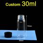 (VCQV30) 30mL Screw Vial, Custom Short, Quartz, DxH 30x72 mm