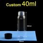 (VCQV40) 40mL Screw Vial, Custom Short, Quartz, DxH 30x89 mm