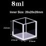 (VFFL20N) Cuvetta grande da 8 ml, 4 finestre, senza coperchio, con fusione, percorso ottico 20 mm, 22x24x24 mm