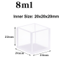 (VFFL20N) 8 mL Large Cuvette, 4 Windows, No Cover, Fused, Lightpath 20mm, 22x24x24 mm