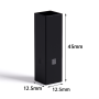 (VFOB120) 120uL Sub Micro Fluorescence Cuvette, All Black, Bonded, 3 Windows