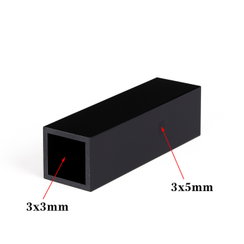 (VFOB45) 45uL Sub Micro Fluorescence Cuvette, All Black, Bonded, 3 Windows