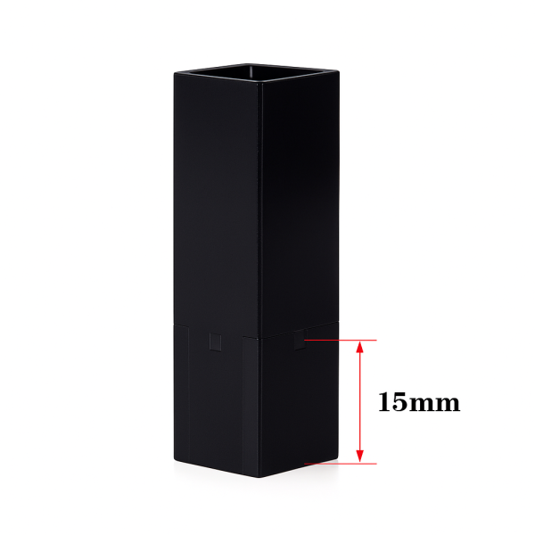 (VFOB50) 50uL Sub Micro Fluorescence Cuvette, All Black, Bonded, 3 Windows - Image 2